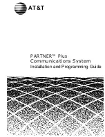 Предварительный просмотр 1 страницы AT&T Partner Plus Installation And Programming Manual