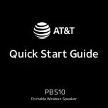 AT&T PBS10 Quick Start Manual предпросмотр