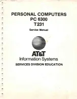 AT&T PC 6300 Service Manual предпросмотр