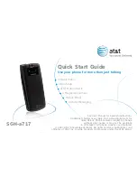 AT&T SGH-a717 Quick Start Manual предпросмотр