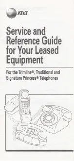 AT&T Signature PRINCESS Service And Reference Manual предпросмотр