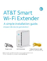 Предварительный просмотр 1 страницы AT&T Smart Wi-Fi Extender Installation Manual