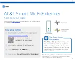 AT&T Smart Wi-Fi Extender Simple Setup Manual предпросмотр