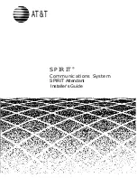 AT&T SPIRIT Attendant Installer'S Manual preview