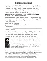 Preview for 2 page of AT&T TL86003 User Manual