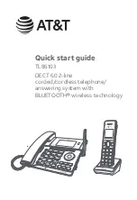 AT&T TL86103 Quick Start Manual preview