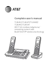 AT&T TL96457 Complete User'S Manual preview