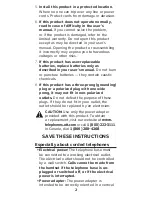 Preview for 2 page of AT&T TRIMLINE 210 Important Product Information Manual