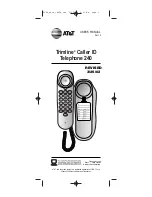 AT&T Trimline 240 User Manual предпросмотр