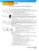 AT&T U-verse Voice Self Installation Instructions preview