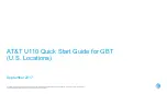 Preview for 1 page of AT&T U110 Quick Start Manual