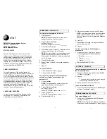 AT&T Voice Terminal 6434 Quick Reference Manual предпросмотр