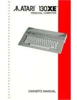 Atari 130XE Owner'S Manual preview