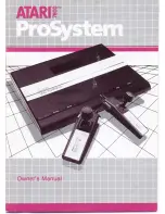 Atari 7800 ProSystem Owner'S Manual preview