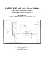 Preview for 3 page of Atari A200001-01 Service Manual