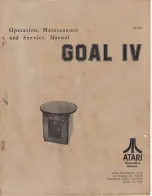 Preview for 1 page of Atari GOAL IV Installation, Operation, Maintenance And Service Manual