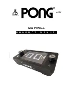 Atari Mini PONG Jr. Product Manual preview