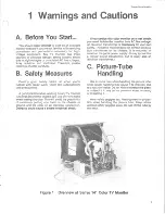 Предварительный просмотр 7 страницы Atari Sanyo 14" Maintenance And Service Manual