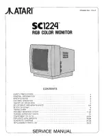 Atari SC1224 Service Manual preview