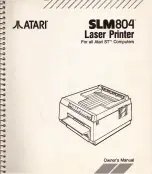 Preview for 1 page of Atari SLM804 Series Owner'S Manual