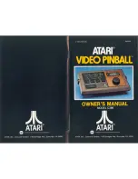 Atari Video pinball C380 Owner'S Manual preview