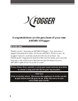 Предварительный просмотр 3 страницы Atari X-Fogger User Manual