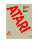 Atari XMM801 Field Service Manual предпросмотр