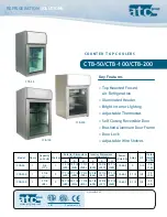 Preview for 1 page of ATC Group Counter Top Cooler CTB100 Specifications