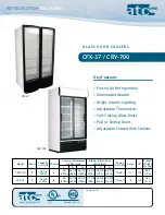 ATC Group Glass Door Cooler CFX 37 Product Manual preview