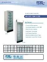 ATC Group Glass Door Coolers CMV-325E Product Manual preview