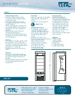 Preview for 2 page of ATC Group Open Air Coolers ATC27 Specification Sheet