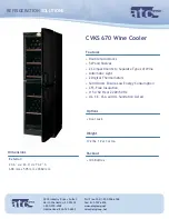 ATC Group Wine Cooler CVKS670 Specification Sheet preview