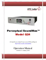 ATC Labs Perceptual SoundMax Q24 Operation Manual preview