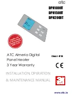 ATC Almeria 
DPH1500T Installation, Operation & Maintenance Manual preview