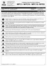 Предварительный просмотр 4 страницы ATC MPC10 Installation, Operation & Service Manual