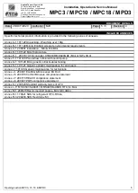 Preview for 5 page of ATC MPC10 Installation, Operation & Service Manual