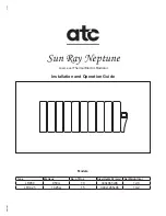 ATC Sun Ray Neptune Installation And Operation Manual предпросмотр