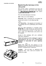 Предварительный просмотр 9 страницы ATC SunRay RF Installation And Operating Manual