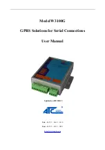 Preview for 1 page of ATC W3100G User Manual