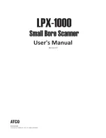 Preview for 1 page of Atco LPX-1000 User Manual