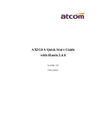 ATCOM AX-2G4A Quick Start Manual preview