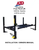 Предварительный просмотр 1 страницы ATD Tools 4P9DXL Installation & Owner'S Manual