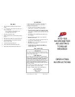 Предварительный просмотр 1 страницы ATD Tools ATD-109 Operating Instructions