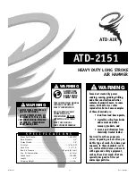 Preview for 1 page of ATD Tools ATD-2151 Instruction Manual