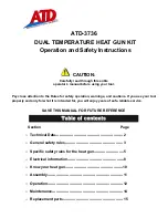 Preview for 1 page of ATD Tools ATD-3736 Operation And Safety Instructions