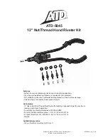 Предварительный просмотр 1 страницы ATD Tools ATD-5845 Manual