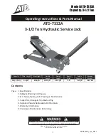 ATD Tools ATD-7332A Operating Instructions & Parts Manual preview