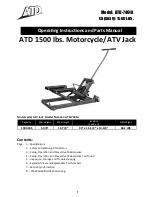 Preview for 1 page of ATD Tools ATD-7461A Operating Instructions And Parts Manual