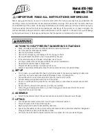 Preview for 2 page of ATD Tools ATD-7462 Owner'S Manual