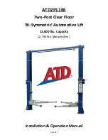 ATD Tools ATD2P11BS Installation & Operation Manual предпросмотр